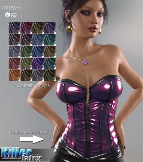 Sv S Killer Iray Latex Shaders 3d Models For Poser And