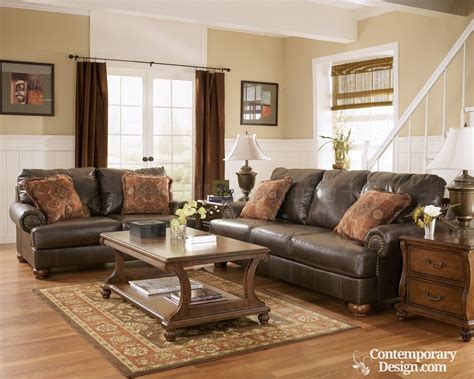 living room paint color ideas  brown furniture