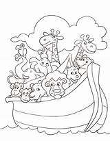 Ark Coloring Pages Noahs Printable Christian Preschoolers Bible Color Sheets Noah Kids Sunday Children Covenant Toddlers School Book Colouring Print sketch template