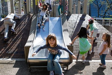 new york city s playgrounds swing toward new design models wsj