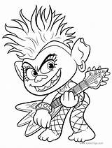 Trolls Coloring Pages Barb Queen Tour Colorear Para Troll Kids Dibujos Fun Printable Xcolorings Noncommercial Individual Print Use sketch template