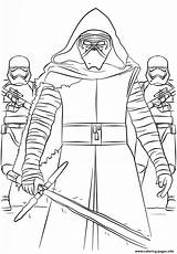 Coloring Wars Ren Kylo Star Pages Printable Order First Force Awakens Stormtroopers Lego Ausmalbilder Stormtrooper Starwars Kids Colouring Episode Disney sketch template