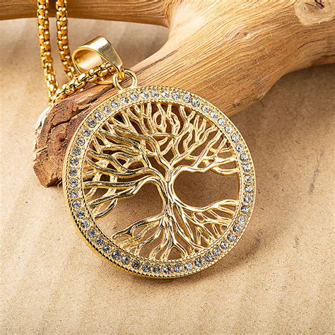 arrivals  gold plated tree  life  pendant necklaces
