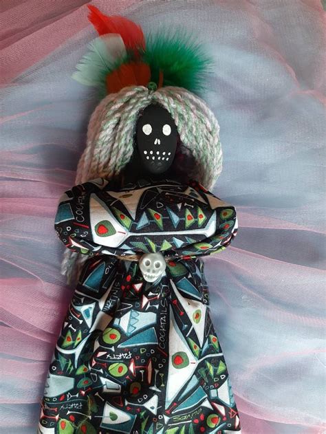 authentic voodoo doll multi colored blessed  wealth love etsy