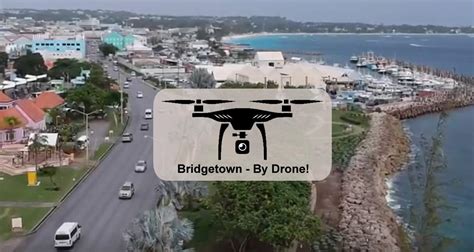 barbados  drone pelican village  cruise port