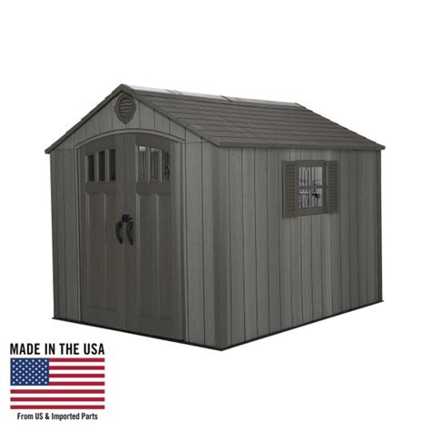 Lifetime 8x10 Outdoor Storage Shed Kit W Floor Roof