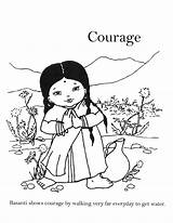 Coloring Courage Sheets sketch template