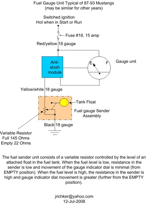 fuel sending unit wiring page  stangnet