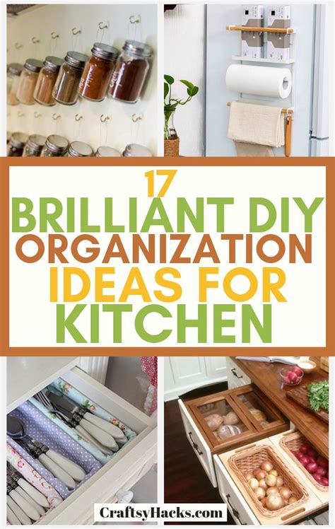 brilliant diy kitchen organization ideas craftsy hacks