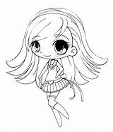 Coloring Chibi Pages Anime Cute Girl Doll Getdrawings Ino Yamanaka Palace Popular sketch template