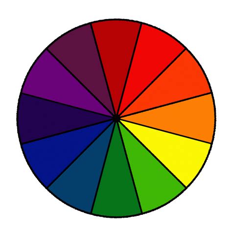 color wheel template printable clipart