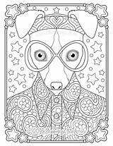 Coloring Hippie Animals Thaneeya Mcardle Book Fullsize sketch template