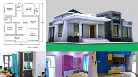 sq ft bhk simple style single floor house   plan  lacks home pictures