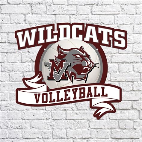 Mt Vernon Wildcats High School Volleyball Metal Art