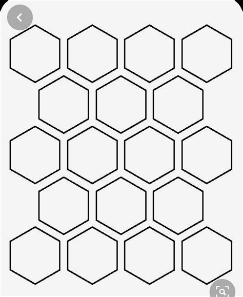 hexagon template printable  templates art