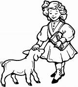 Lamb Mary Little Had Coloring Pages Song Shepherds She Getcolorings Colorluna sketch template