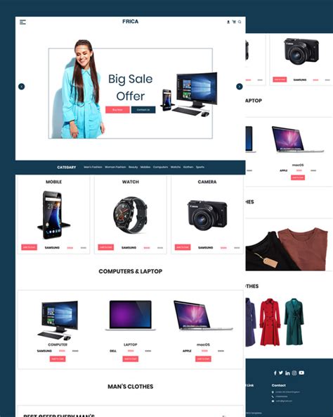top   ecommerce website templates
