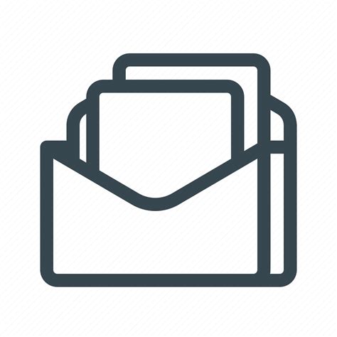 blank email envelope letter mail newsletter subscription icon