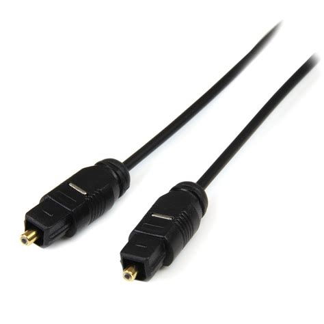 startechcom thintos toslink digital optical spdif audio cable