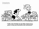 Desk Cartoon Office Messy Clutter Glasbergen Filing Funny Cartoons Work Management Papers Records Quotes Clean Paperwork Buried Declutter Humour Offices sketch template