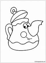 Pages Teapot Children Little Shopkins Coloring Color Online sketch template