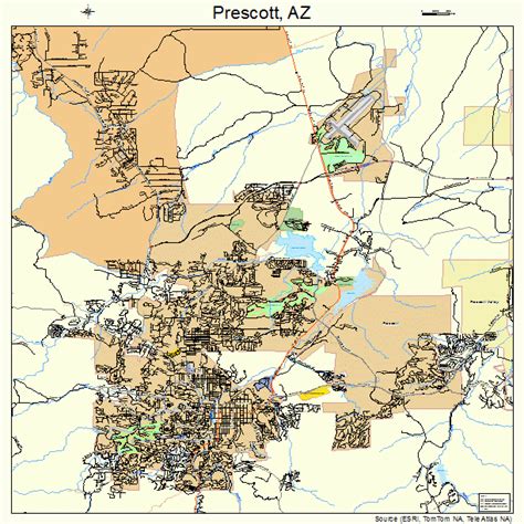 prescott arizona street map