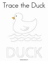 Duck sketch template