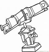 Telescope Hubble Drawing Coloring Pages Science Getdrawings Space sketch template
