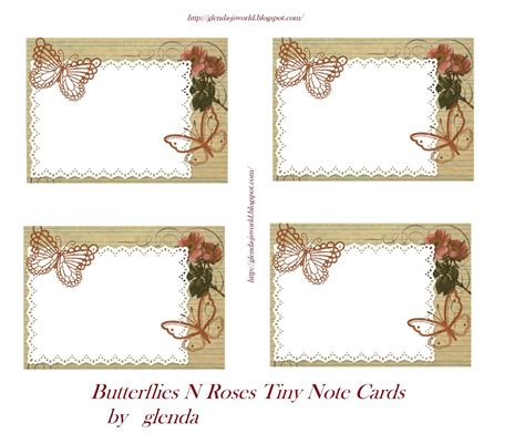 tiny note cards  matching envelopes  printable tags