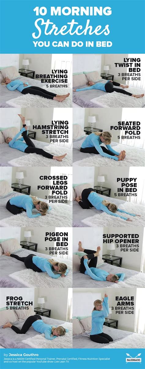 10 Energizing Yoga Stretches You Can Do In Bed Bed Yoga Easy Yoga