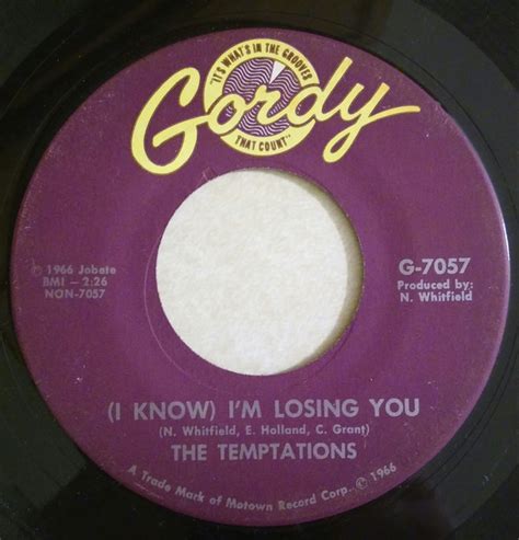 The Temptations – I Know Im Losing You 1966 Vinyl Discogs