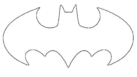 batman symbol stencil clipart