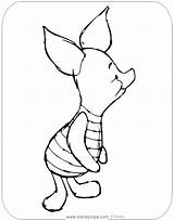Piglet Coloring Pages Disneyclips Side sketch template