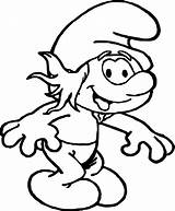 Smurf Coloring Hackus Wecoloringpage Pages Cartoon sketch template