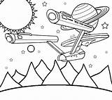 Coloring Pages Kids Trek Star Space Solar System Colouring Printable Color Print Book Planets Activities Hollywood Stars Pdf Sheets Spaceship sketch template
