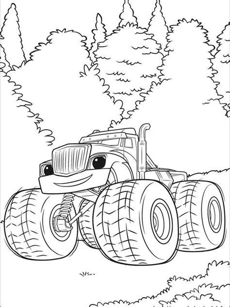 blaze   monster machines watts coloring pages blaze