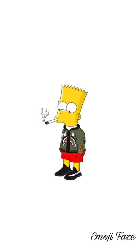 Bart Simpson Smoking By Emojifaze On Deviantart