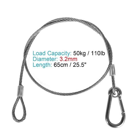 hot pcs  stainless steel rope wire safety cables  looped ends  securing stage