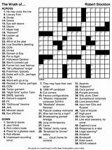 Crossword Crosswords Marvelous Chas sketch template