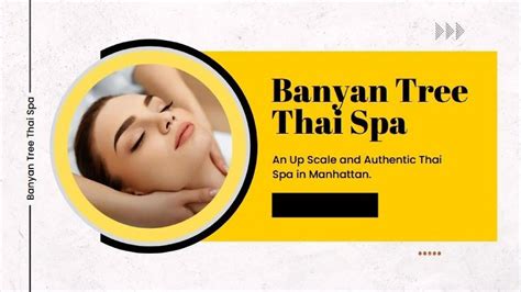 massage services  manhattan banyan tree thai spa  banyan