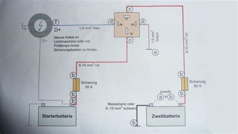 kfz trennrelais schaltplan wiring diagram