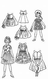 Coloring Doll Pages American Girl Dress Sheet sketch template