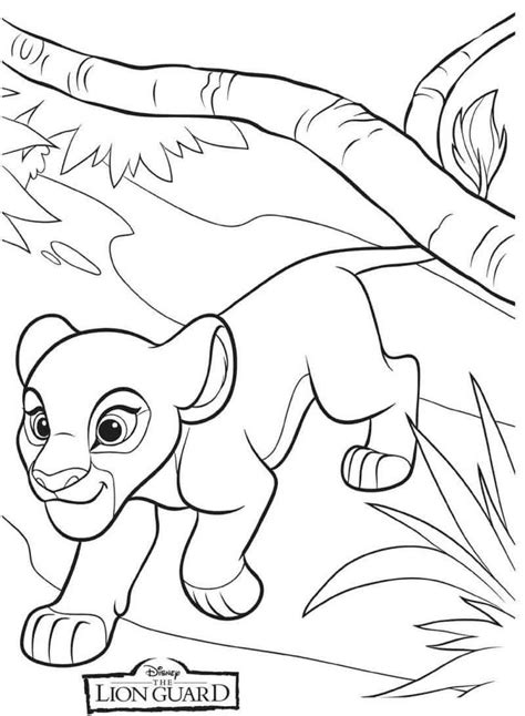 kiara lion guard coloring pages lion coloring pages cartoon coloring