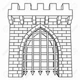 Drawing Castle Door Gate Open Getdrawings Drawings Heavens Coloring Paintingvalley sketch template
