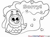 Coloring Pages Apology Sorry Template sketch template
