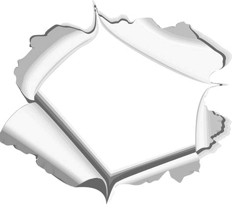 big image torn page png clipart  pinclipart