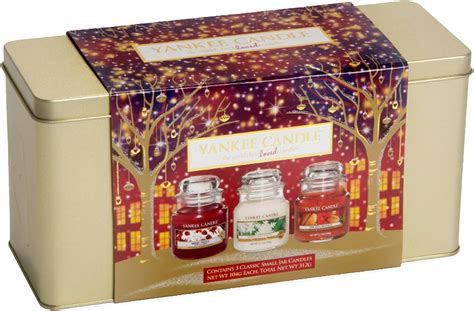 yankee candle christmas  small jar tin gift set amazoncouk kitchen home