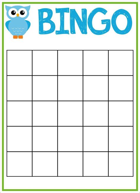 blank bingo template blanktemplate
