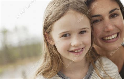 Smiling Mother And Daughter Stock Image F013 4868 Science Photo
