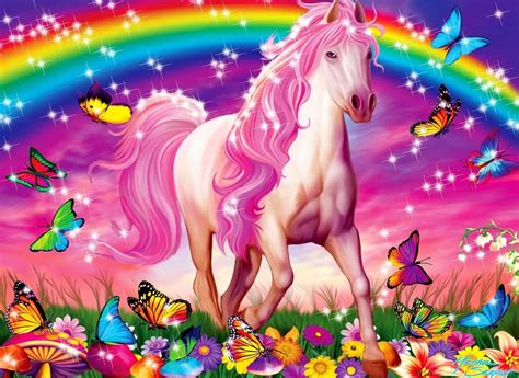 unicorns  rainbows wallpapers wallpaper cave